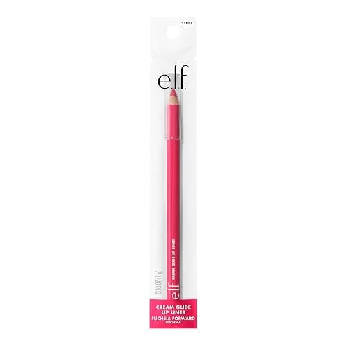 e.l.f. Cream Glide Lip Liner, Highly-Pigmented Pencil For Shaping & Sculpting Lips, Semi-Matte Finish, Vegan & Cruelty-Free, Fuschia Forward thumbnail 8