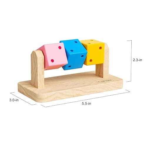 Hamster Enrichment Toys, Hamster Chew Toys, Wooden Small Animal Cage Accessories, for Syrian & Dwarf Hamsters, Gerbils, Rats thumbnail 2