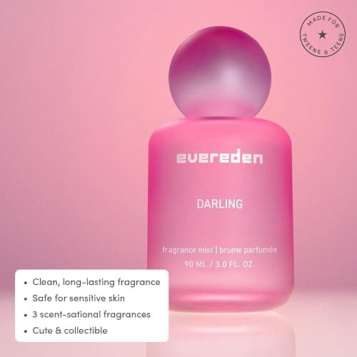 Evereden Fragrance Hair and Body Mist - Darling: Clean and Vegan Collectible Hair and Body Spray for Teen Girls - Amplify Your Self Expression with Iconic Scents in Aesthetic Bottles thumbnail 2