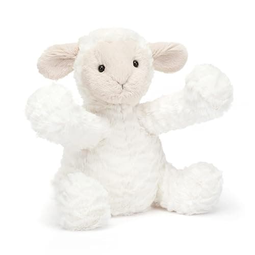 Jellycat Fuddlewuddle Lamb Stuffed Animal, Medium 9 inches - Lamp and Sheep Plush Toy - Classic Children's Gift thumbnail 2