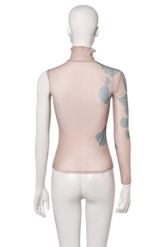 Vasojot Jinx Cosplay Outfits Print Top Costume Adult Women Halloween Cosplay Powder Costume thumbnail 4