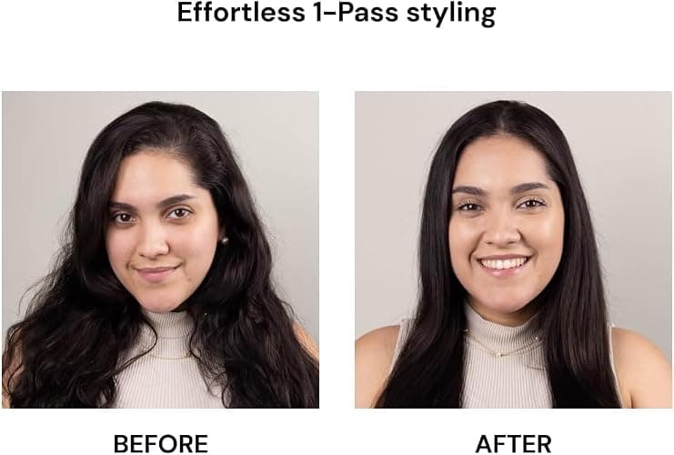L'ANGE HAIR Le Ceramique 1-Pass Flat Iron Hair Straightener | Fast Heating Ceramic Flat Iron | Best Hot Tools Professional Hair Straightener to Lock in Moisture & Shine | (Blush) thumbnail 7