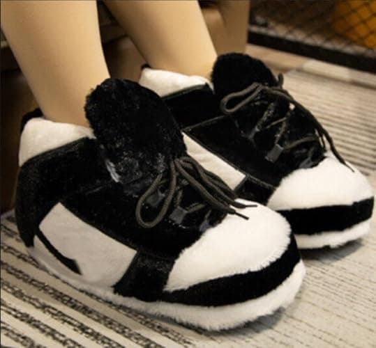 Elyora Warm Sneaker Slippers Anti Slip Soft Comfy House Shoes Plush Fuzzy Slide One Size Fits Most Bigfoot Gift Winter Fluffy Slides For Indoor Outdoor thumbnail 2