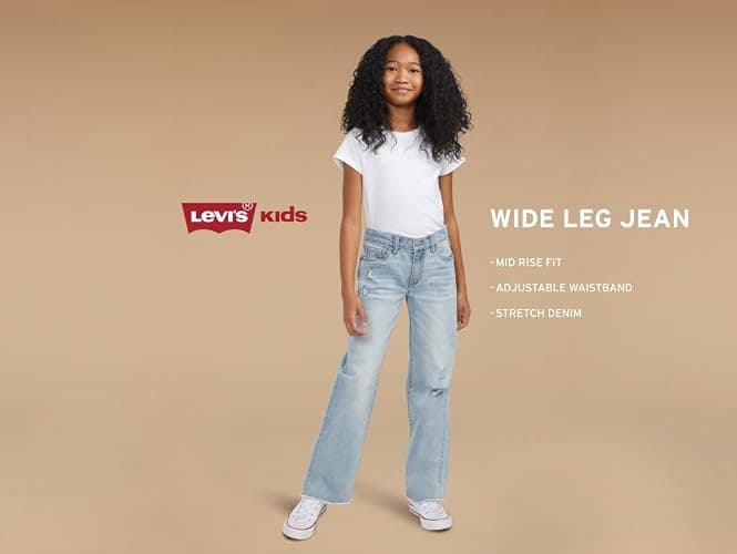 Levi's Girls Wide Leg Jeans thumbnail 4
