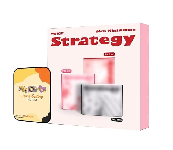 TWICE Album - STRATEGY STEP 2 Ver. (Standard ver.)+Pre Order Benefits+BolsVos Exclusive K-POP Giveaways Package - Image 1