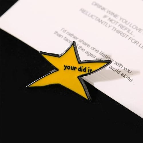 1/2/8/20Pcs Your Did It Brooch Pin Funny Star Enamel Pins Inspirational Badge Brooches Graduation Gifts for Backpack Bag Clothes Trendy Jewelry Accessories thumbnail 2