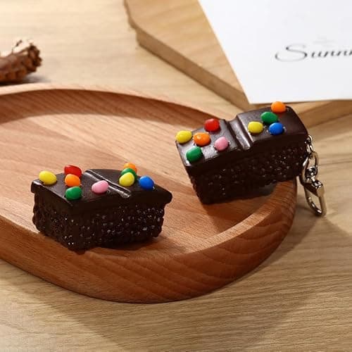 HSYHERE Men Women Creative Interesting Novelty Stylish Mini Simulated Food Fruit Shrimp Keychain Key-ring Pendant thumbnail 4