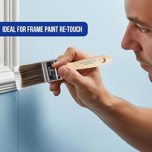 Pro Grade Paint Brushes, 5-Piece Paint Brush Set, Flat & Angle Brushes for Walls, Trim, Cabinets, Interior & Exterior Latex and Oil Paints, Stains
 thumbnail 5