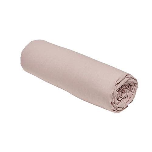 TODAY Essential - Drap Housse 90X190 cm 1 Personne 100% Coton Uni, Rose des Sables - Rose des Sables - 90 x 190 cm thumbnail 2