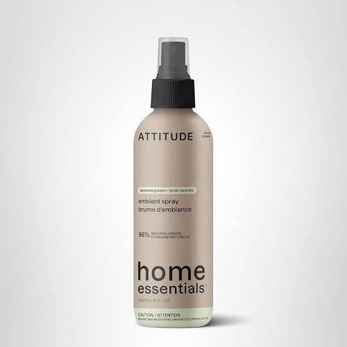 ATTITUDE Scented Room and Air Freshner Spray, for Home and Bathroom, Natural Origin Ingredients, Vegan,Floral and Woody Scent, Japanese Garden, 8 Fl Oz thumbnail 8