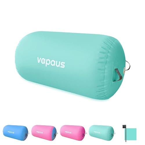 Vapaus Gymnastics Air Barrel Inflatable Tumbling Roller Mat Back Handspring Trainer Air Tumbler Octagon Barrel Gymnastics Equipment for Tumble Track Cheerleading Yoga Training Durable AntiSlip Double Seal Without Pump - Image 1
