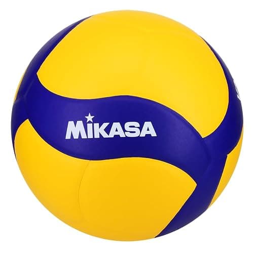 Mikasa V330W, Competition Club Indoor Game Volleyball, Blue/Yellow - Image 1