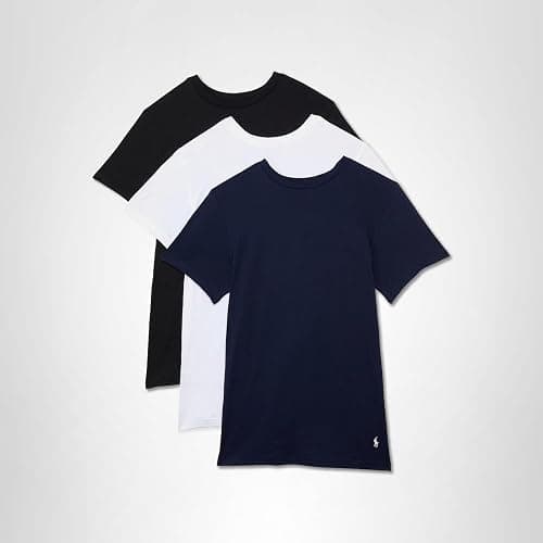 POLO Ralph Lauren Men's Slim Fit Cotton Crew Undershirts 3 Pack thumbnail 8