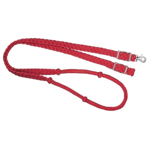 Tough 1 Deluxe Knotted Cord Roping Reins - Image 1