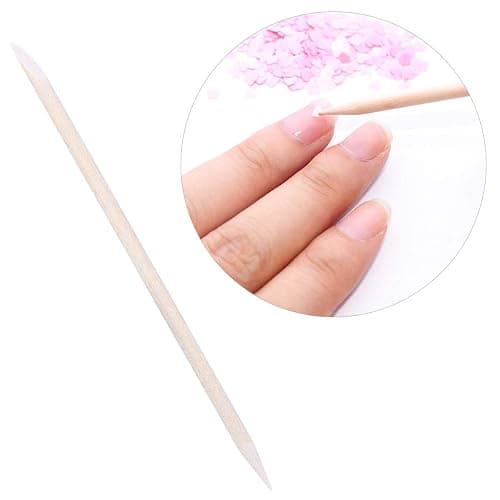 BTYMS 300 Count Orange Wood Stick 4.5 inch Cuticle Pusher Remover Orangewood Cuticle Sticks Nail Art Manicure Pedicure Sticks Orange Sticks for Nails thumbnail 4
