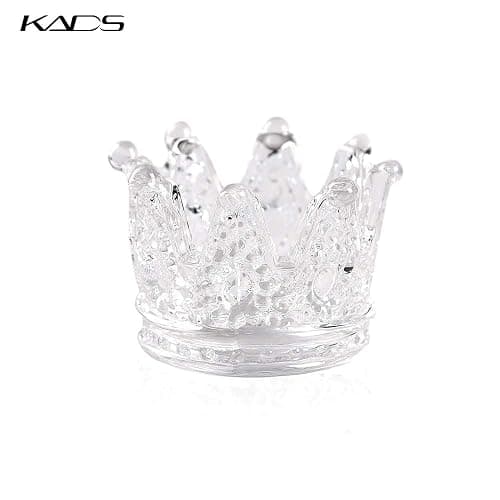 KADS 2 PCS Crown Nair Art Acrylic Liquid Powder Glass Dappen Dish Cup Nails Art Pen Holder Nail Crystal Bowl Dapping Dish Glass Crystal Cup thumbnail 2