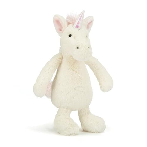 Jellycat Bashful Unicorn Stuffed Animal, Small, 7 inches thumbnail 5