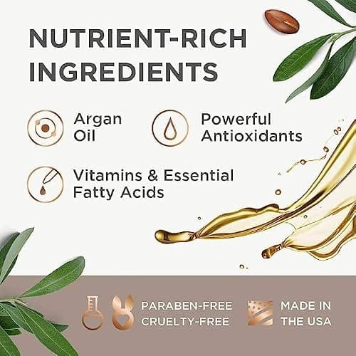 Argan Magic Restorative Hair Mask - Protein Rich Conditioning Hair Mask that Hydrates, Restores And Repairs Damaged Hair | Paraben Free, (12 oz) thumbnail 4
