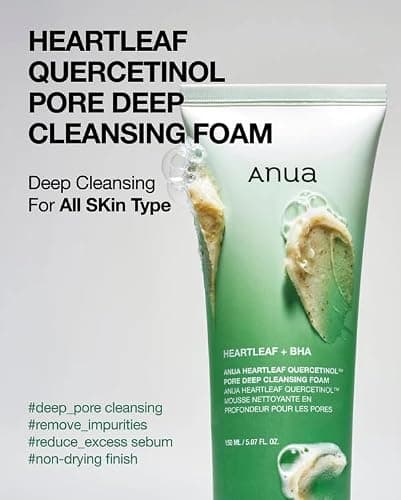 ANUA Heartleaf Quercetinol Pore Deep Cleansing Foam (150 ml) thumbnail 5