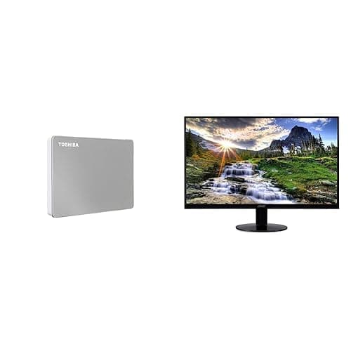 Toshiba Canvio Flex 4TB External Hard Drive & Acer SB220Q Monitor