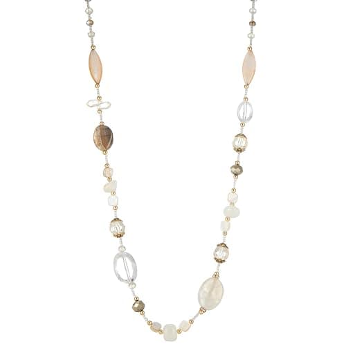 FULU AUTUMN Long Necklaces for Women Trendy Long Chunky Beaded Necklace Boho Fashion Costume Jewelry Mothers Day Gifts for Her - Image 1