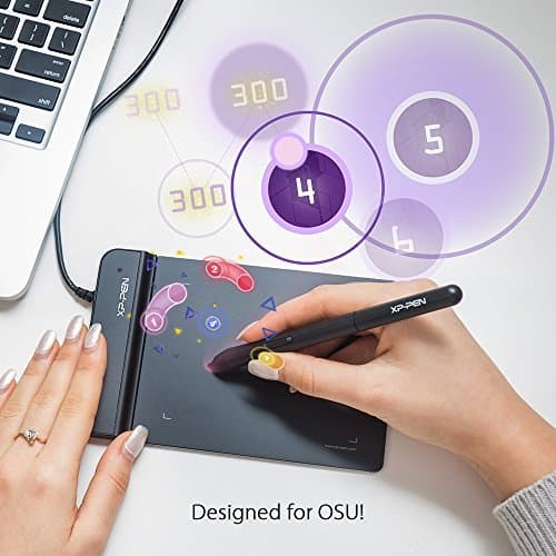 Drawing Tablet XPPen G430S OSU, Graphic Drawing Tablet with 8192 Levels Pressure Battery-Free Stylus, 4 x 3 inch Ultrathin, for OSU Game, Online Teaching Compatible with Window/Mac Black thumbnail 8