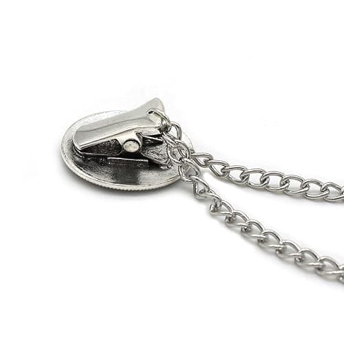 HZYFPOY 7Pcs Retro Sweater Chain Shawl Clips Cardigan Dresses Clip Collar Clip with Chain for Women Girls thumbnail 2