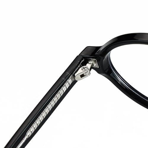 Small Frame Oval Glasses Anti Blue Light Tr90 Acetate Temple Retro Glasses Frame Eyeglasses Unisex thumbnail 5