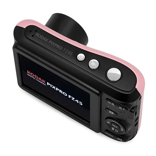 Kodak PIXPRO FZ45 16MP Point and Shoot Digital Camera with 4X Optical Zoom - Compact 27mm Wide Angle Lens for Clear Photos - 2.7 Inch LCD Screen for Families and Travelers - Pink thumbnail 3