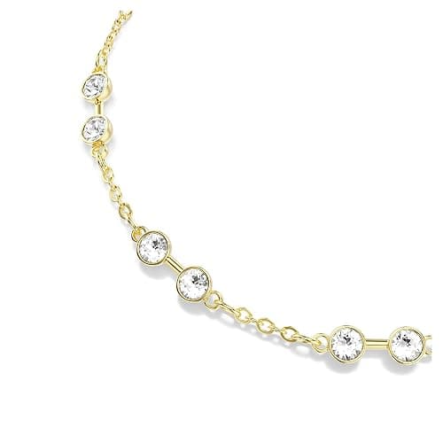 Swarovski Remix Collection strand, Round cut, White, Gold-tone finish thumbnail 4
