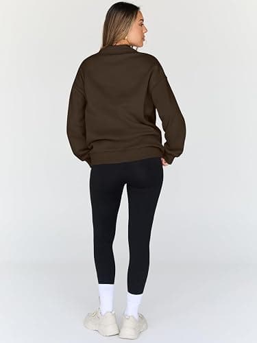 Trendy Queen Womens Oversized Sweatshirts Turtleneck Pullover Long Sleeve Hoodies Tops Fall Fashion Outfits 2025 Clothes thumbnail 4