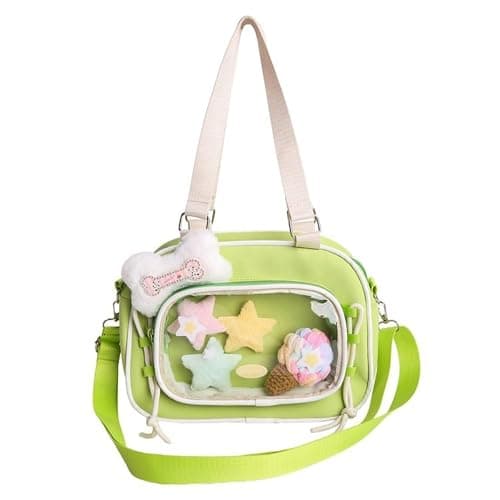 Itabag cute plush bone Crossbody Bag anime pin display star shoulder bag - Image 1