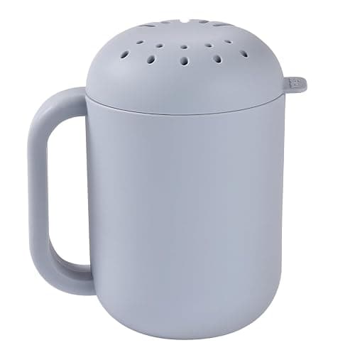 BÉABA, Enjuague Cabeza Bebé, Rociador Baño/Ducha, Juegos de Baño, 2 en 1, Enjuague Cabello y Juegos de Agua de Baño, 2 Tipos de Lluvia, Tapa Extraíble, Silicona, Guijarro - Image 1