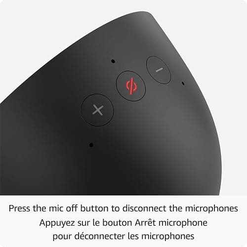 Amazon Echo Spot (newest model), Great for nightstands, offices and kitchens, Smart alarm clock with Alexa+ Early Access, Black thumbnail 6