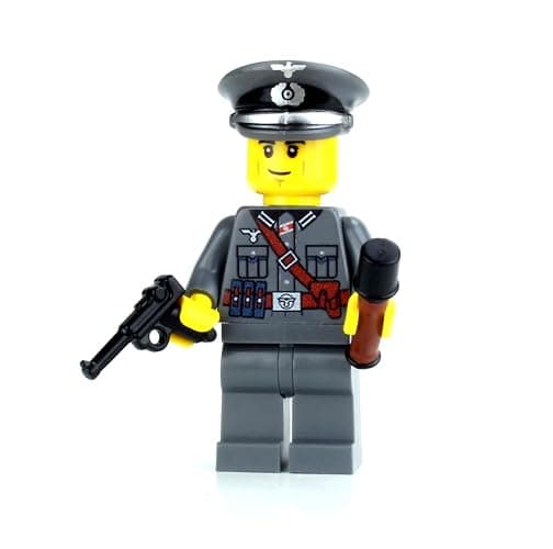 Battle Brick 1.6 Inches Tall Collectible Wehrmacht Officer German WW2 Custom Collectible Minifigure | Printed in the USA | Genuine Military Minifig | Great Gift for Teen to Adult AFOL thumbnail 4