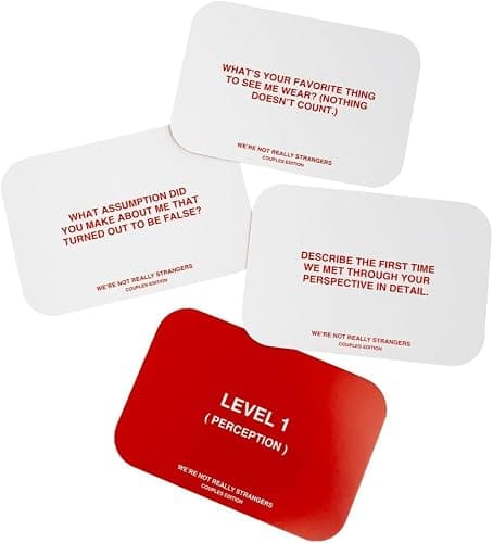 Couples Edition by We’re Not Really Strangers - A Conversational Adult Card Game for Couples to Strengthen Their Relationship, 150 Questions and Wildcards for Date Night with Your Partner - Couples thumbnail 7