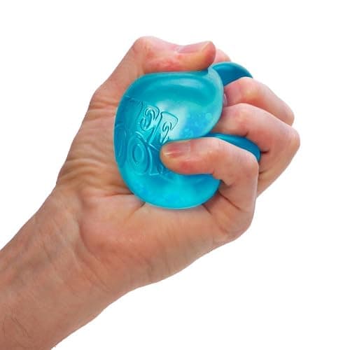 Schylling NeeDoh Nice Cube -Sensory Squeeze Toy with Super Solid Squish - 2.25" Cube - Blue thumbnail 3