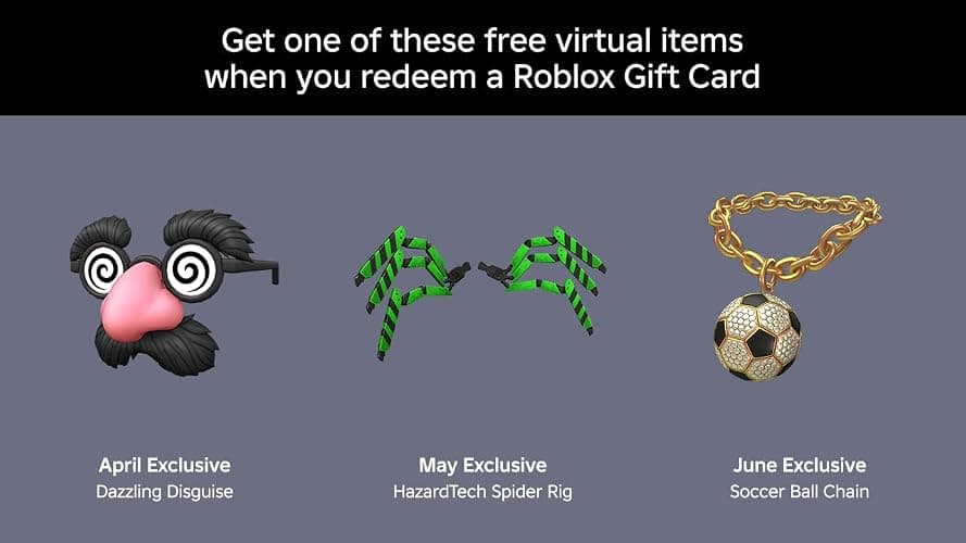 Roblox Physical Gift Cards, Multipack of 3 x $15 [Includes Free Virtual Item] [Redeem Worldwide] thumbnail 3