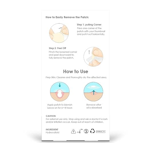 Pimple Patches for Face (1250 Count), Waterproof & Cut-to-Size Hydrocolloid Roll Tape, Absorb Gunk, Fast Healing & Hypoallergenic, Acne Patches Pimple Stickers for All Size Acne thumbnail 9
