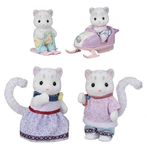 Sylvanian Families - 5814 Snow Leopard Family, Playset with Animal Figure, Velvety Animal Figures, Leopards, Toys for Children Aged 3 and Up - Image 1