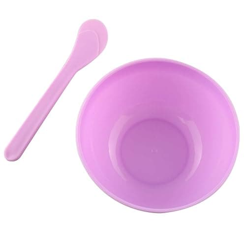 Tegg DIY Slime Making Tools 5PCS Purple PP Plastic Glue Mixing Bowls with 5PCS Glue Mixing Spoons for Funny Craft Making Arts thumbnail 5