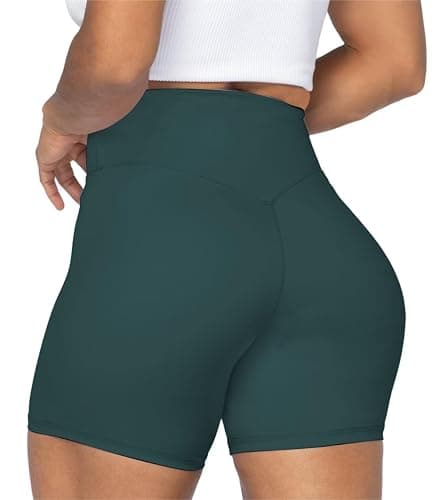 Sunzel No Front Seam High Waist Biker Shorts for Women, Squat Proof Yoga Workout Gym Bike Shorts - Image 1