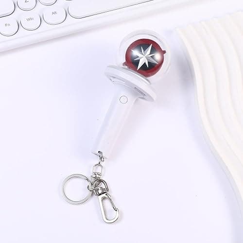 NIUVOO Kpop Stray Kids Light Stick Ver 2 Schlüsselanhänger Konzertfan Geschenk SKZ Goods Frauen Handtasche Geldbörse beleuchteter Schlüsselanhänger Batterie nicht im Lieferumfang enthalten, einfarbig thumbnail 3