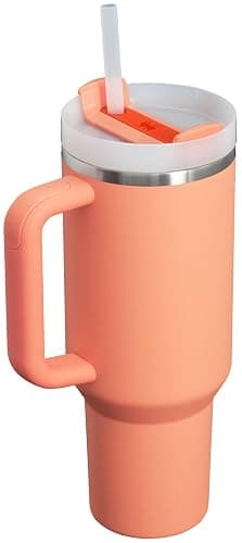 STANLEY Quencher H2.0 Tumbler with Handle and Straw 40 oz | Flowstate 3-Position Lid | Cup Holder Compatible for Travel | Insulated Stainless Steel Cup | BPA-Free | Nectarine thumbnail 3