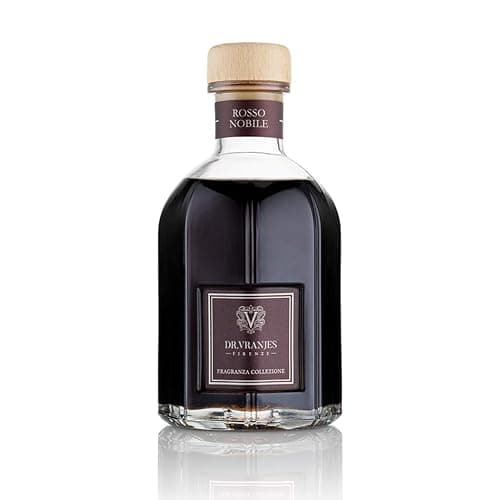Dr. Vranjes - Rosso Nobile 250 ml Diffuser + Double Pack of Black Sticks (3 Pieces Bundle) - Luxury Home Fragrance, Made in Italy, Main Scent Fruity: Orange, Strawberry and Red Berries, Birch - Image 1