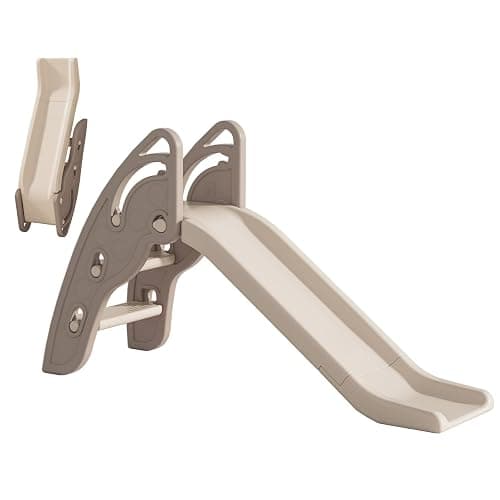 Toddler Slide Large Play Climber Slide PlaySet with Extra Long Slipping Slope Indoor Kids Slide Toddler Playground Toddler Slide Outdoor Toys for Toddlers (Brown) - Image 1