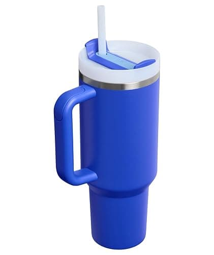 STANLEY Quencher H2.0 Flow State Tumbler, 40 oz, Cobalt | Handle and Straw | 3-Position Lid | Cup Holder Compatible for Travel | Insulated Stainless Steel Cup | BPA-Free thumbnail 4