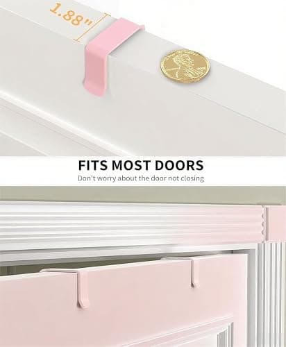 Moforoco Pink 9-Tier Over The Door Pantry Organizer, Pantry Organization and Storage, Black Hanging Basket Wall Spice Rack Seasoning Shelves thumbnail 3
