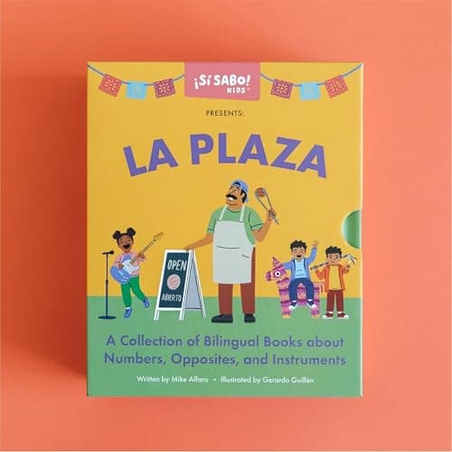 La Plaza: A Collection of Bilingual Books about Numbers, Opposites, and Musical Instruments Inspired by Latin American Culture (Si Sabo Bilingual Books for Kids) thumbnail 5