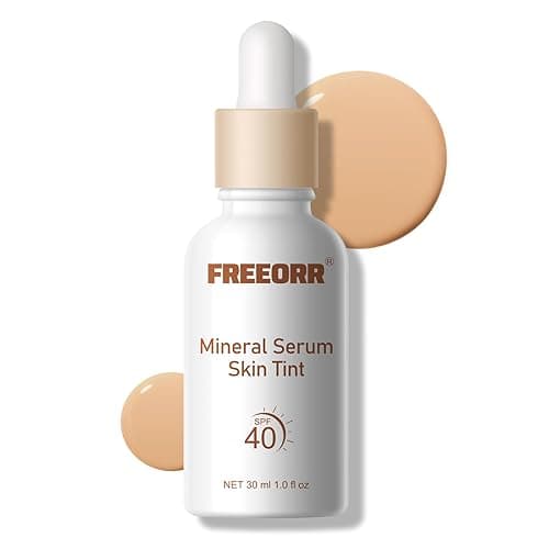 KYDA Skin Tint with SPF 40, Tinted Mineral Sunscreen Serum with Zinc Oxide,Tinted SPF Serum Foundation,Long Lasting Buildable Coverage like Foundation-1 Fl Oz, Nude Beige - Nude Beige